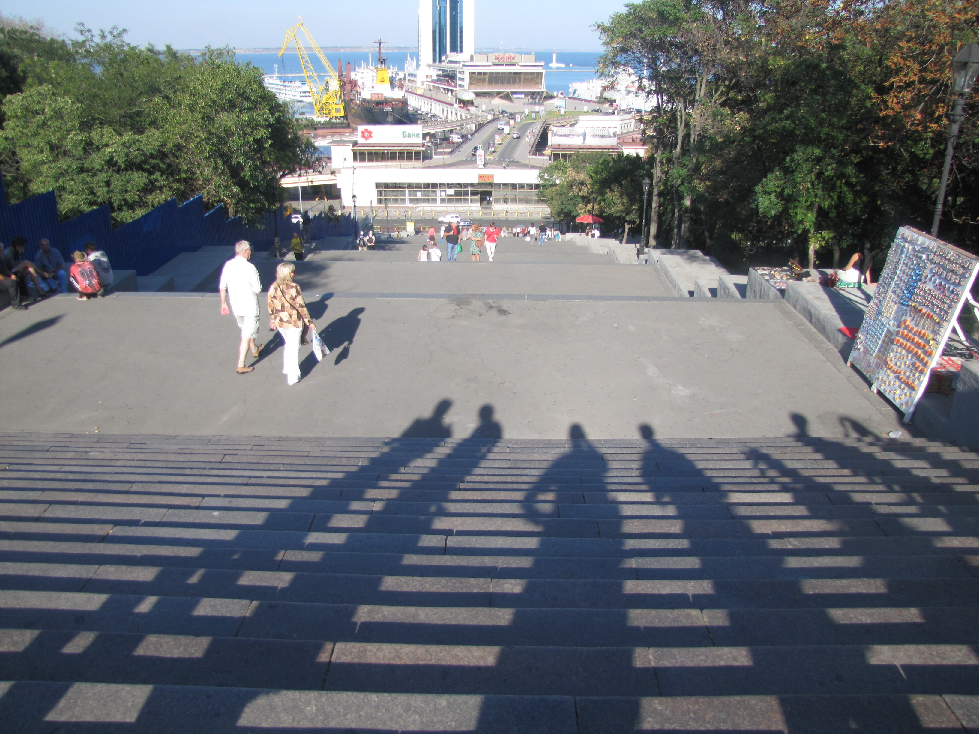 Odessa Port View From Potemkin Steps