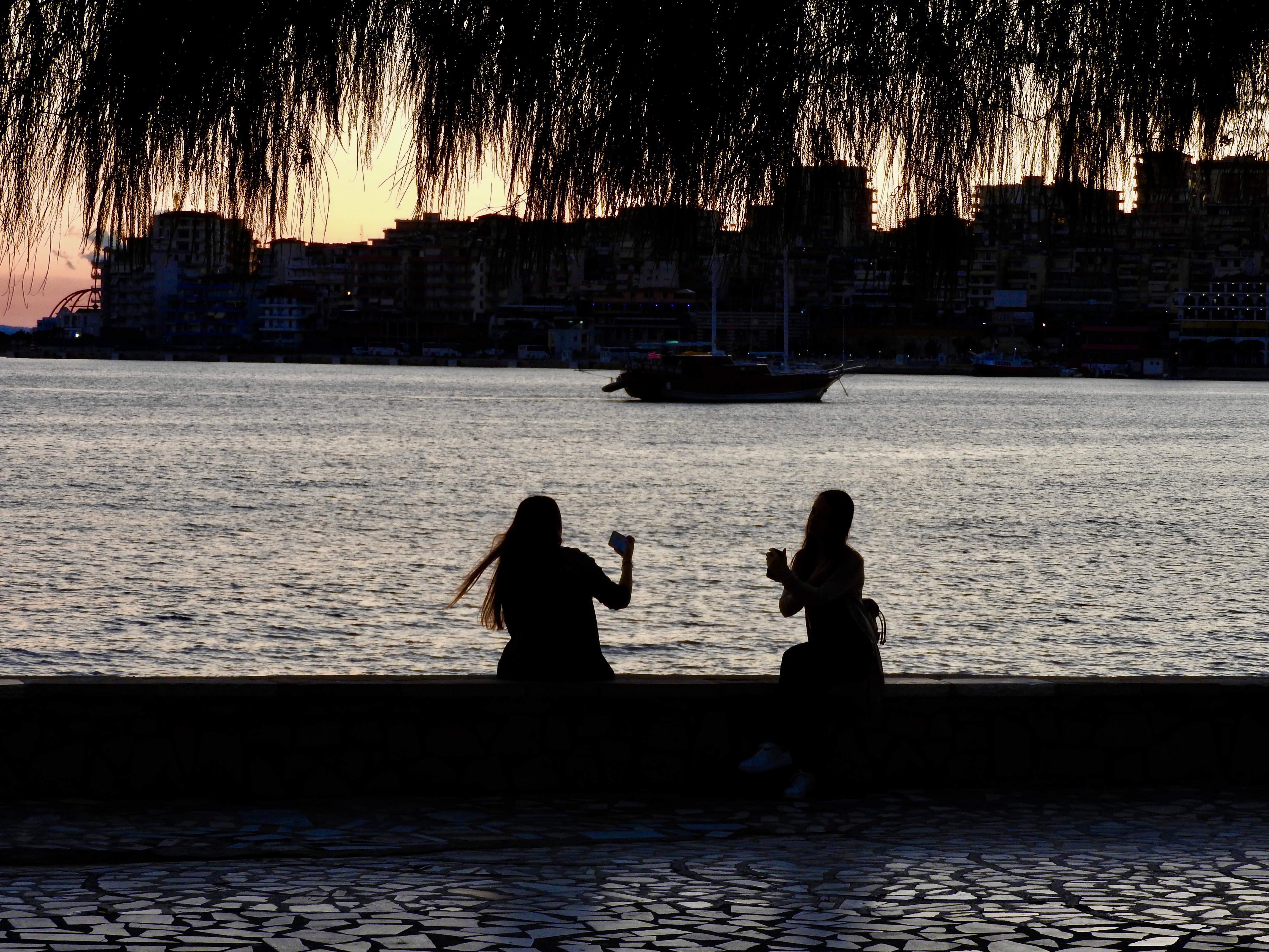Selfie Silhouette, Sarande, Albania