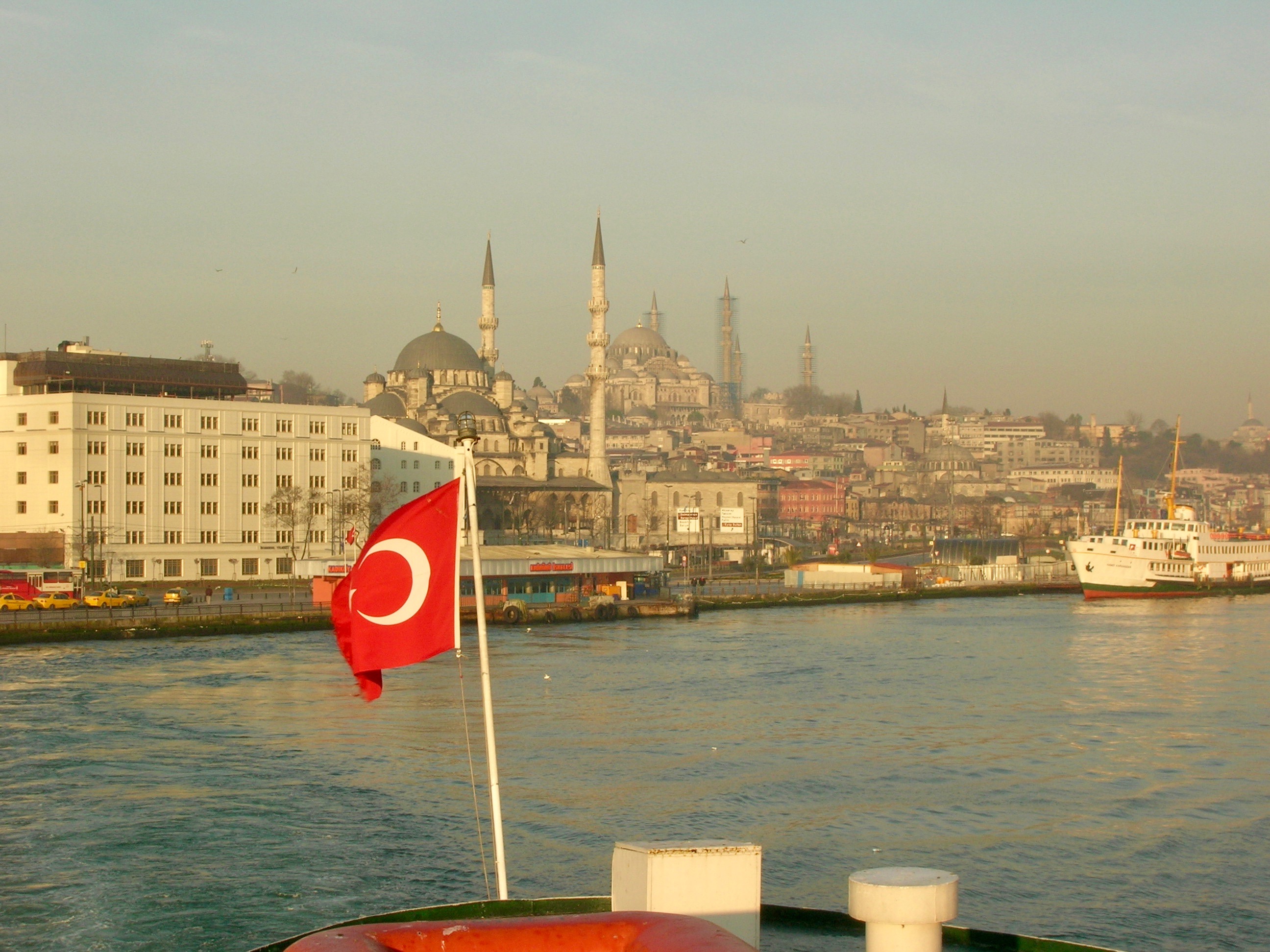 View of Istanbul from the Bosphorus Ferry