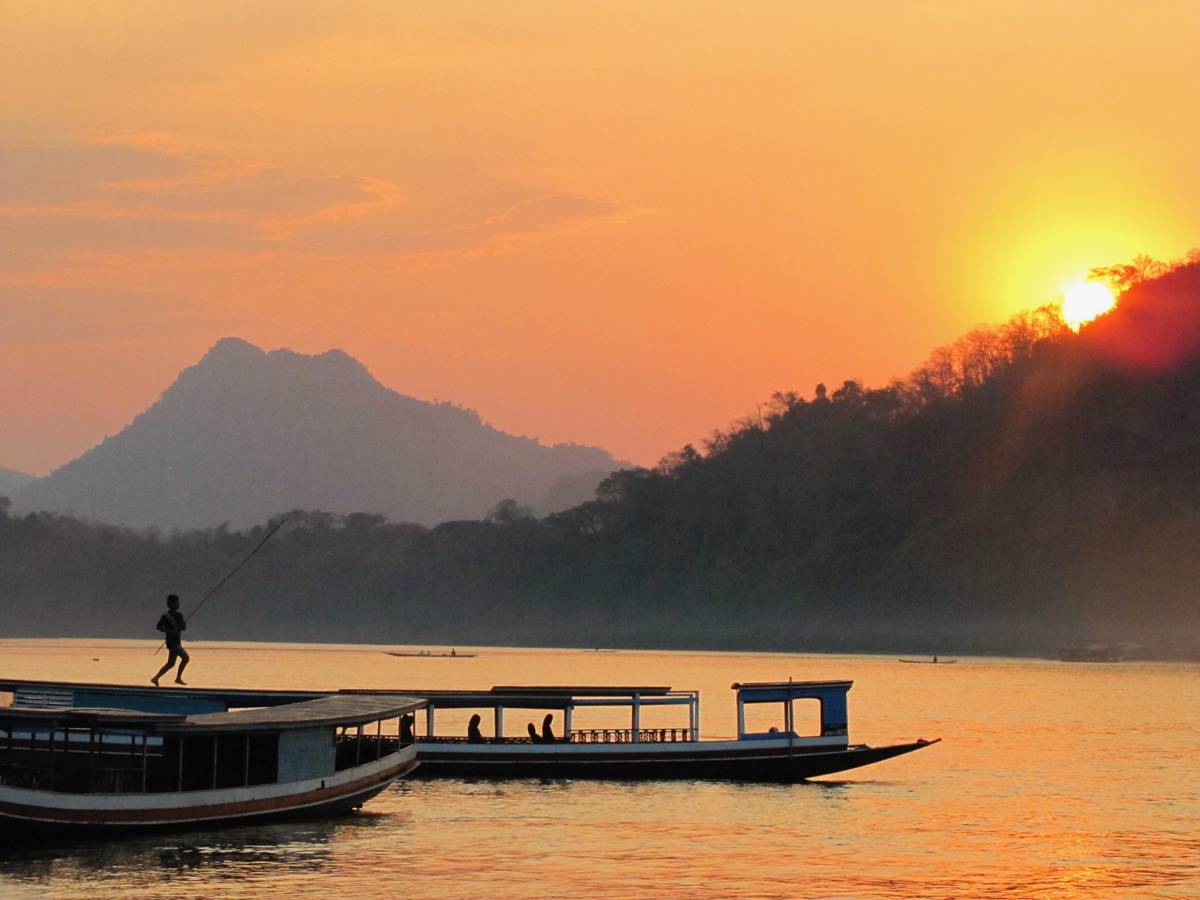 Mekong Sunset, Luang Prabang, Laos