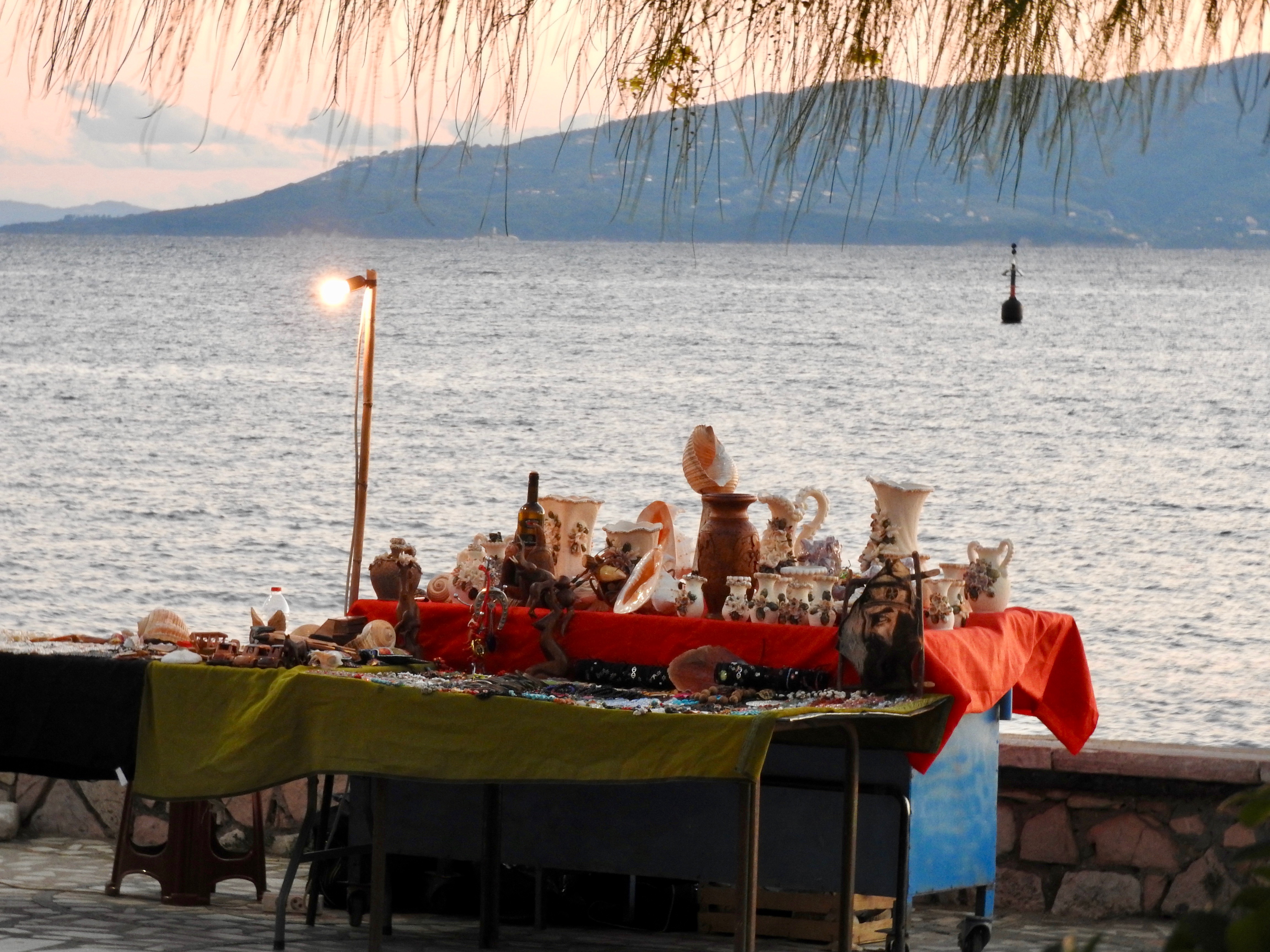 Bric A Brac Stall With A View, Sarande, Albania
