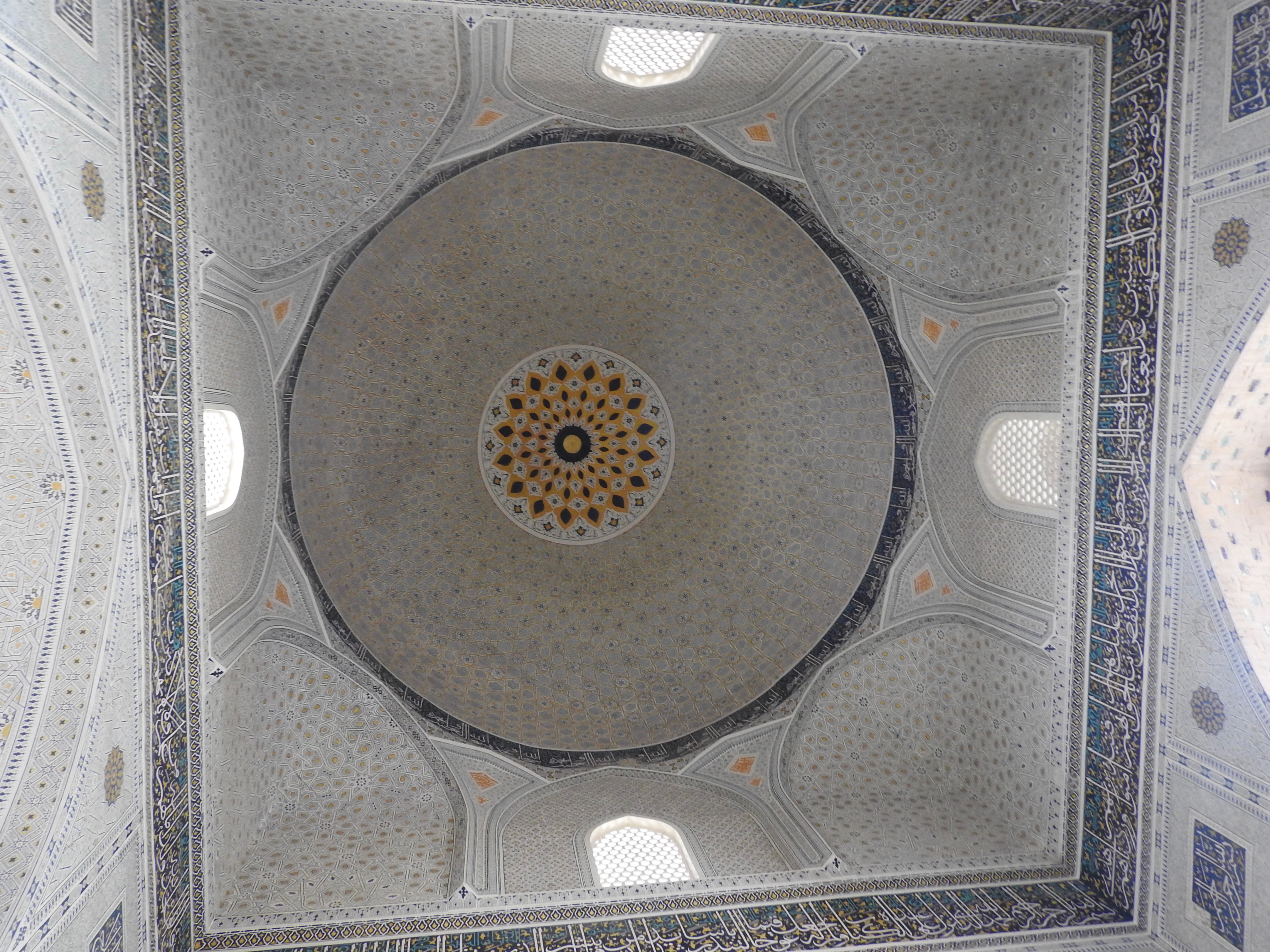 Bibi-Khanym Mosque Interior, Samarkand, Uzbekistan
