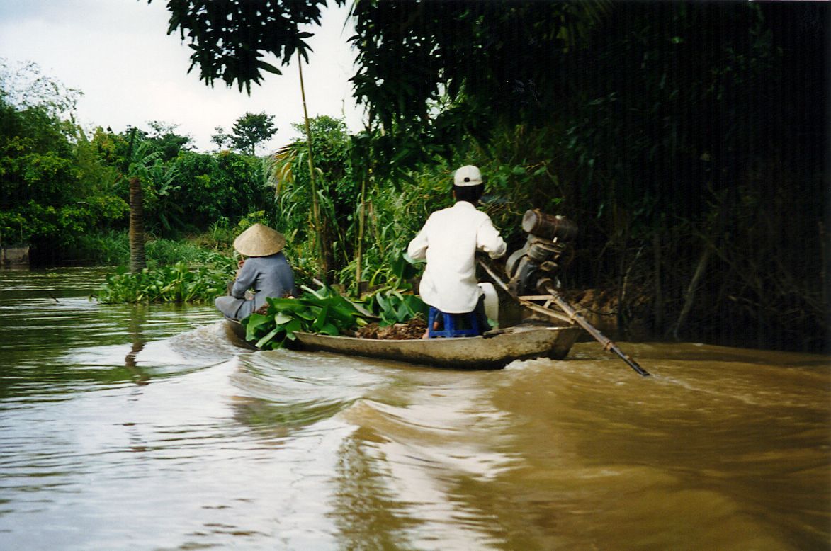 Can Tho Floating Market Seller, Mekong, Vietnam