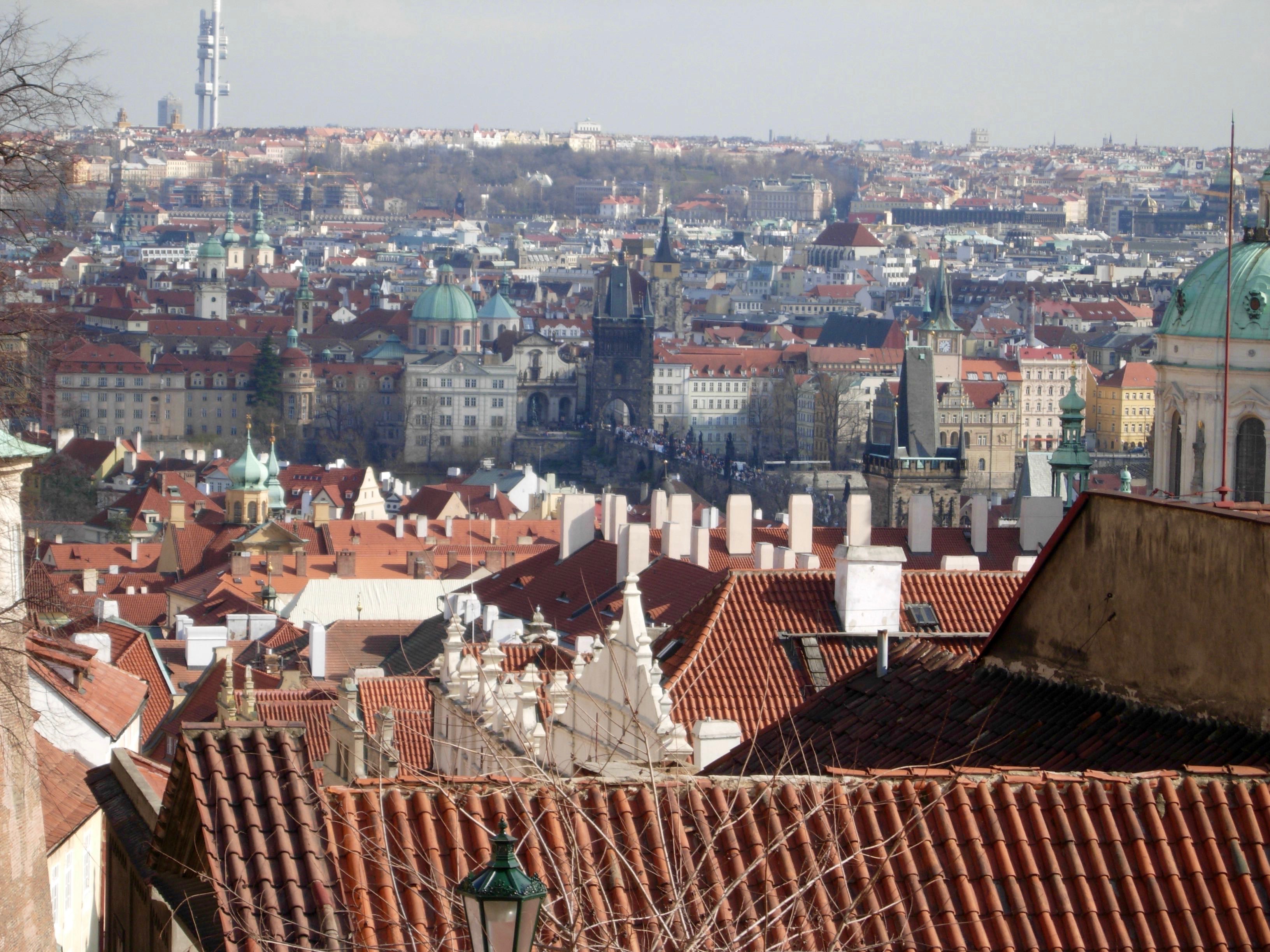 Prague city view