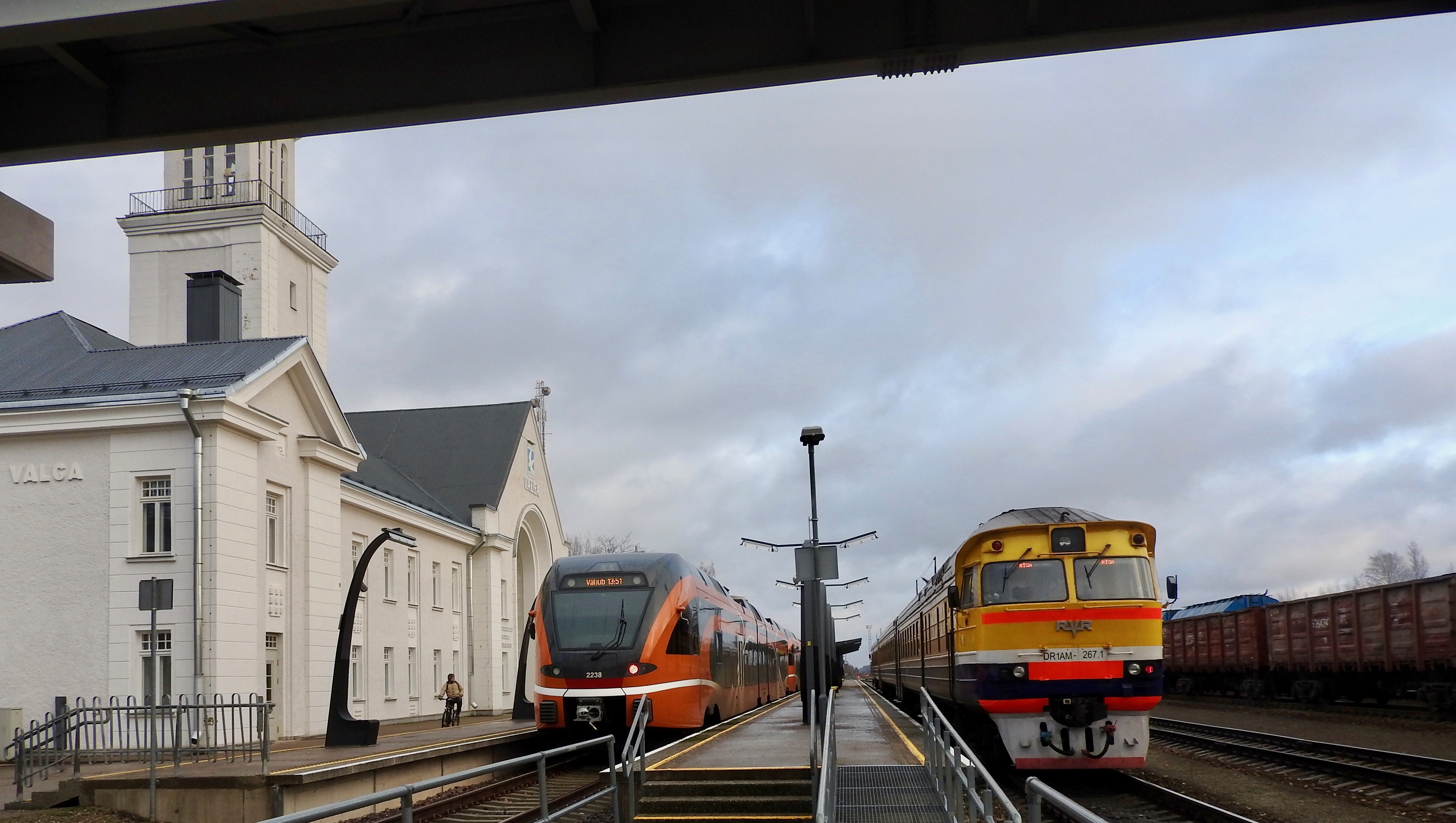 Trains at Valga Station, Estonia